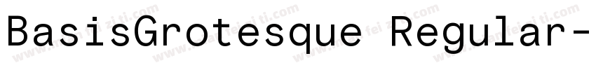 BasisGrotesque Regular字体转换